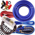Complete 3500W to 6500W 4 Gauge Amplifier Kit - Blue - Installer & DIY