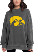 chicka-d NCAA womens Campus Pullover - Soft Vintage Burnout Fleece LLC