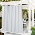Outdoor Curtains for Patio 100 in x 108 in Grayish White - Blackout