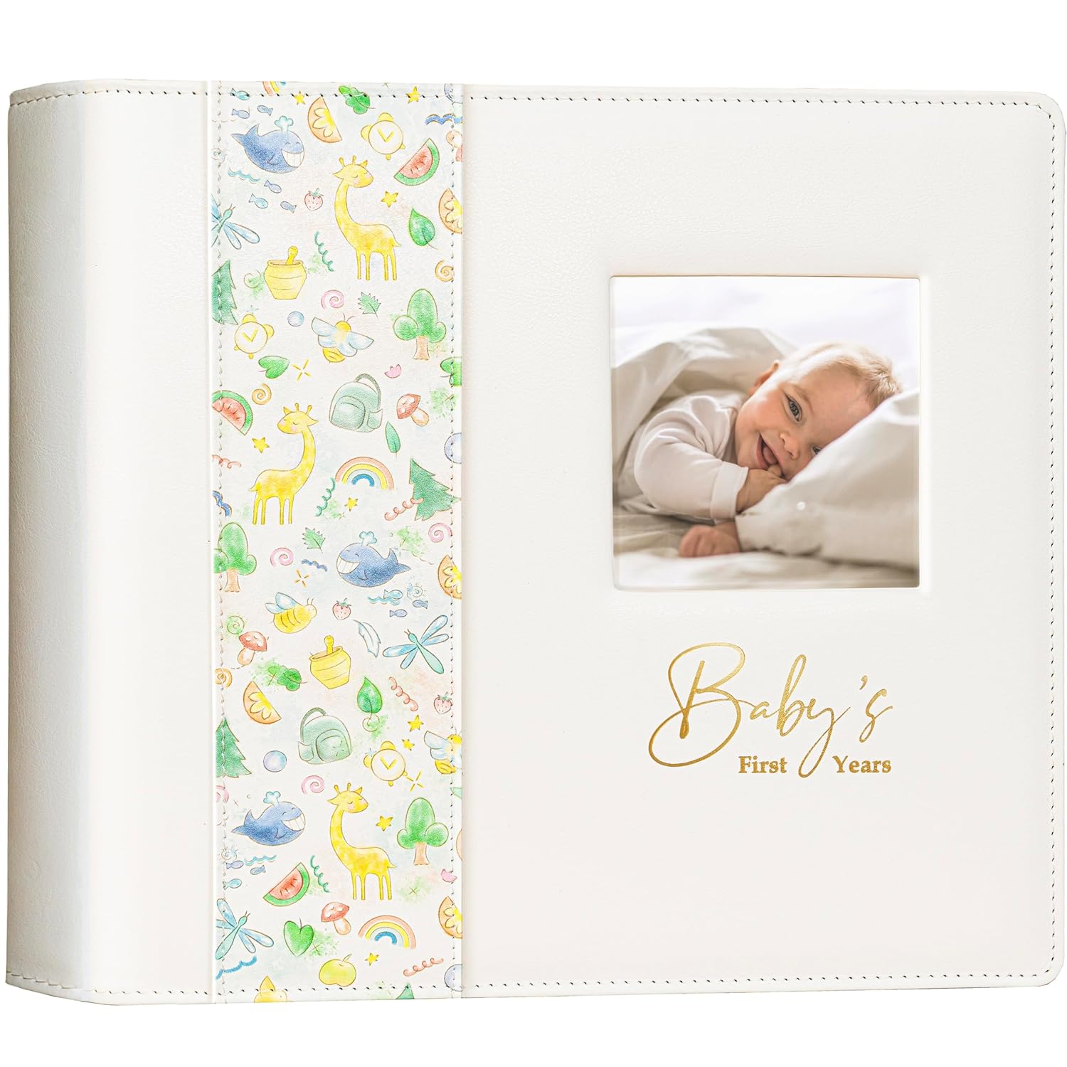 Timeless Leather Baby Memory Book - Yulka Crafts