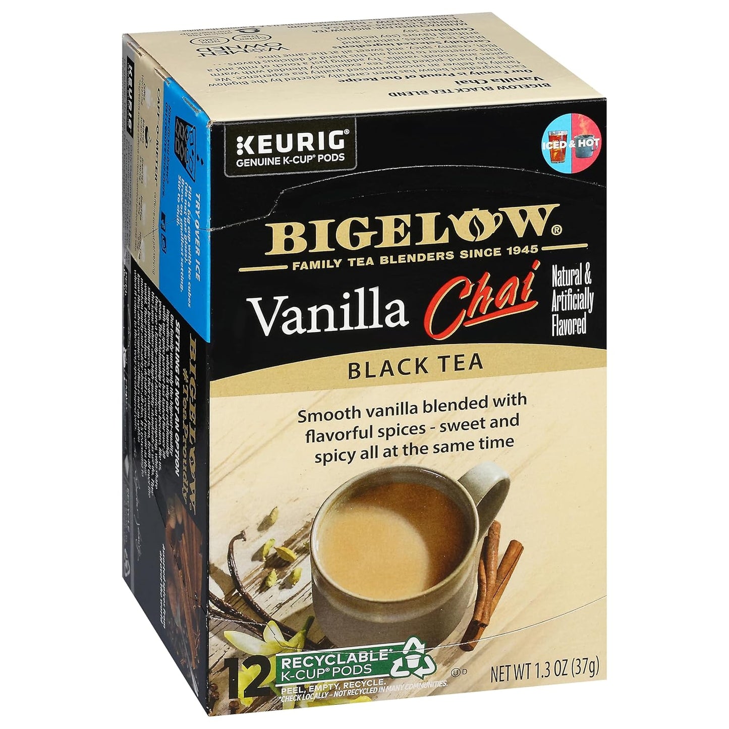Bigelow Vanilla Chai K-Cup Pods for a Smooth Tea Experience