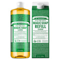 Pure-Castile Almond Liquid Soap 32oz - Versatile, Organic Clean