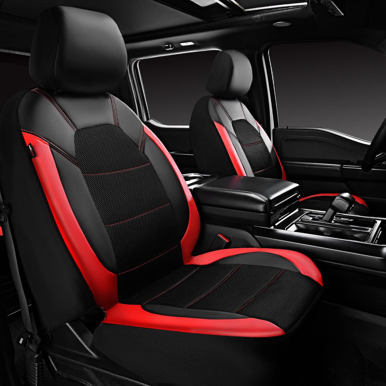 Breathable Leather Car Seat Covers - Cool & Universal Fit