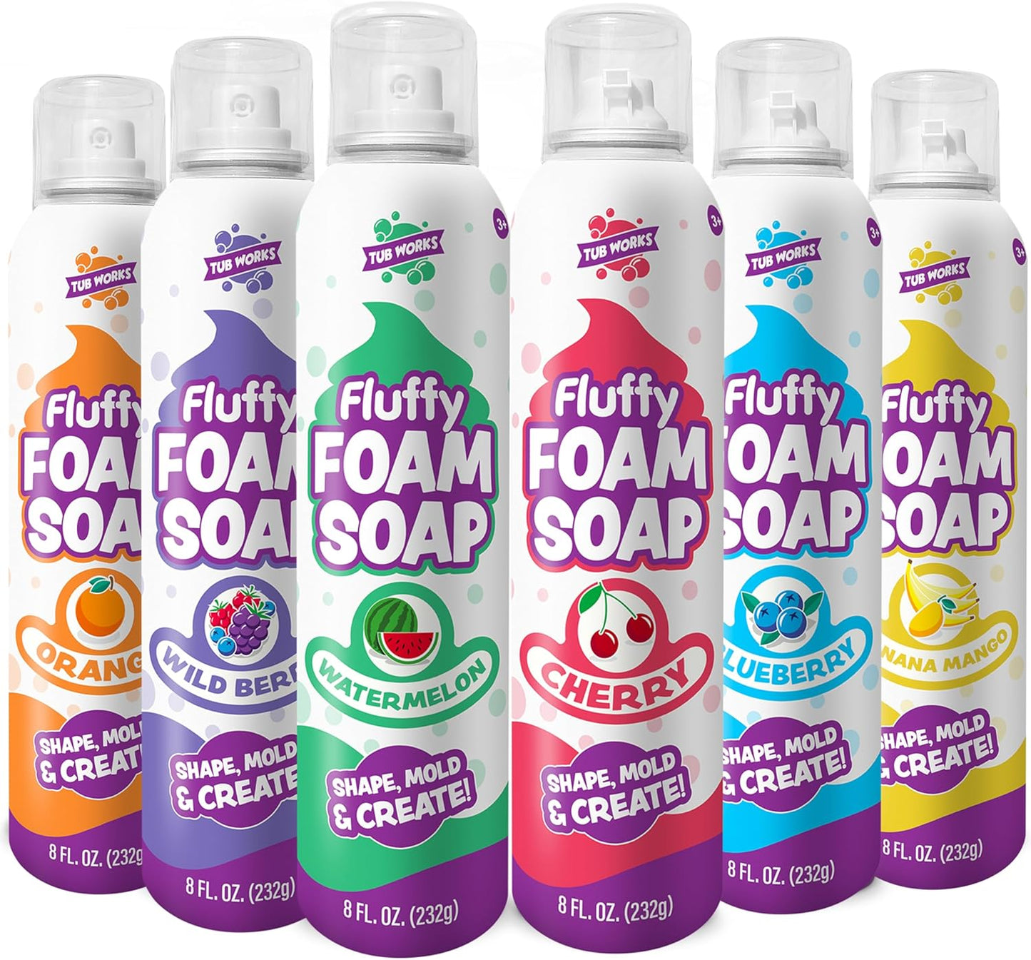 Kids Bath Art Kit | Fluffy Foam 6 Pack