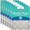 Nordic Pure 16x25x4 Pleated MERV 14 Air Filters 6 Pack - High
