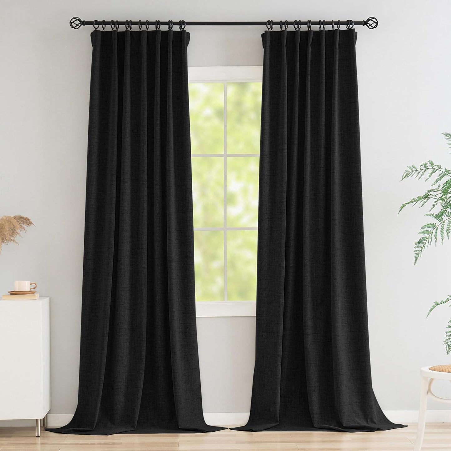Novecozy 100% Blackout Curtains for Bedroom and Living Room