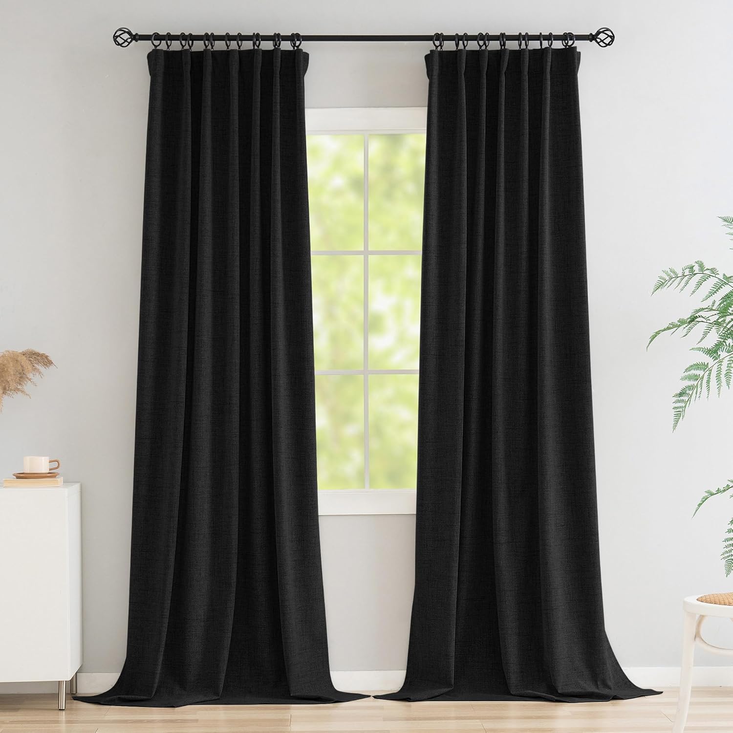 Novecozy 100% Blackout Curtains for Bedroom and Living Room