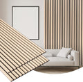 2 Pack Wood Finish Accent Wall Panels for Acoustic Comfort
