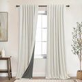KOUFALL Summer Curtains for Living Room Extra Long 86 Inch,Insulated