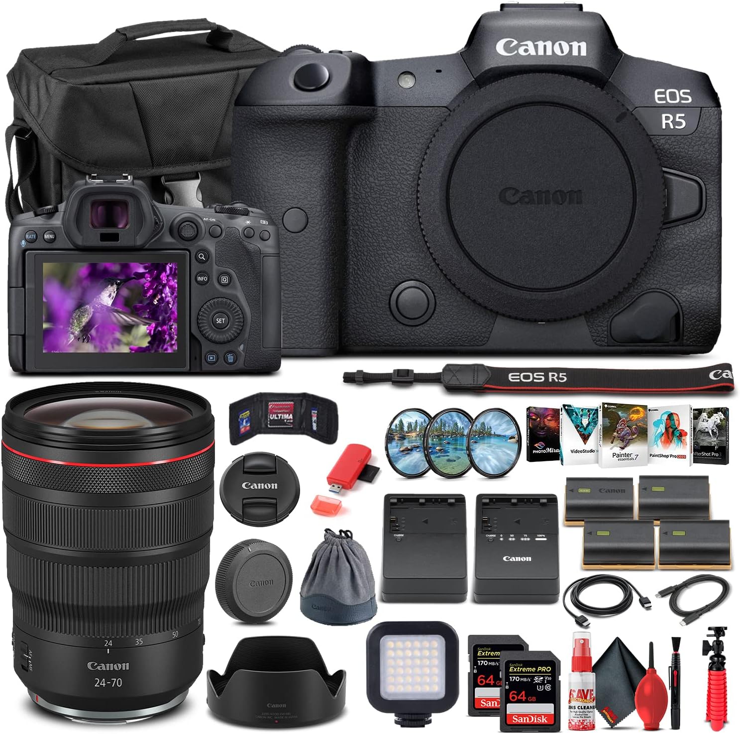 Canon EOS R5 Mirrorless Camera Bundle