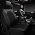 Leather Car Seat Covers Front Seats Only - Breathable Sporty Fit