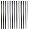 31 Inches Estate Hollow Square Iron Deck Balusters - Matte Black
