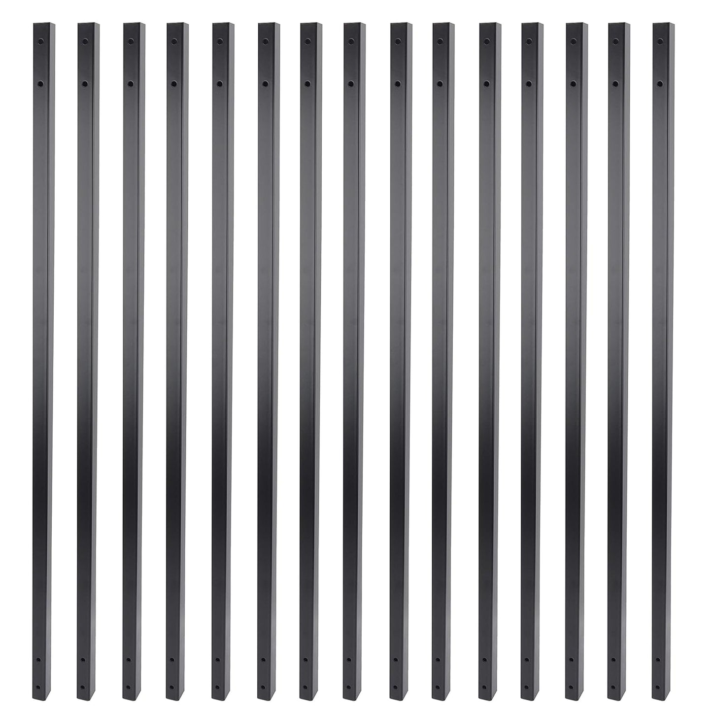 31 Inch Estate Hollow Square Iron Deck Balusters for Railings