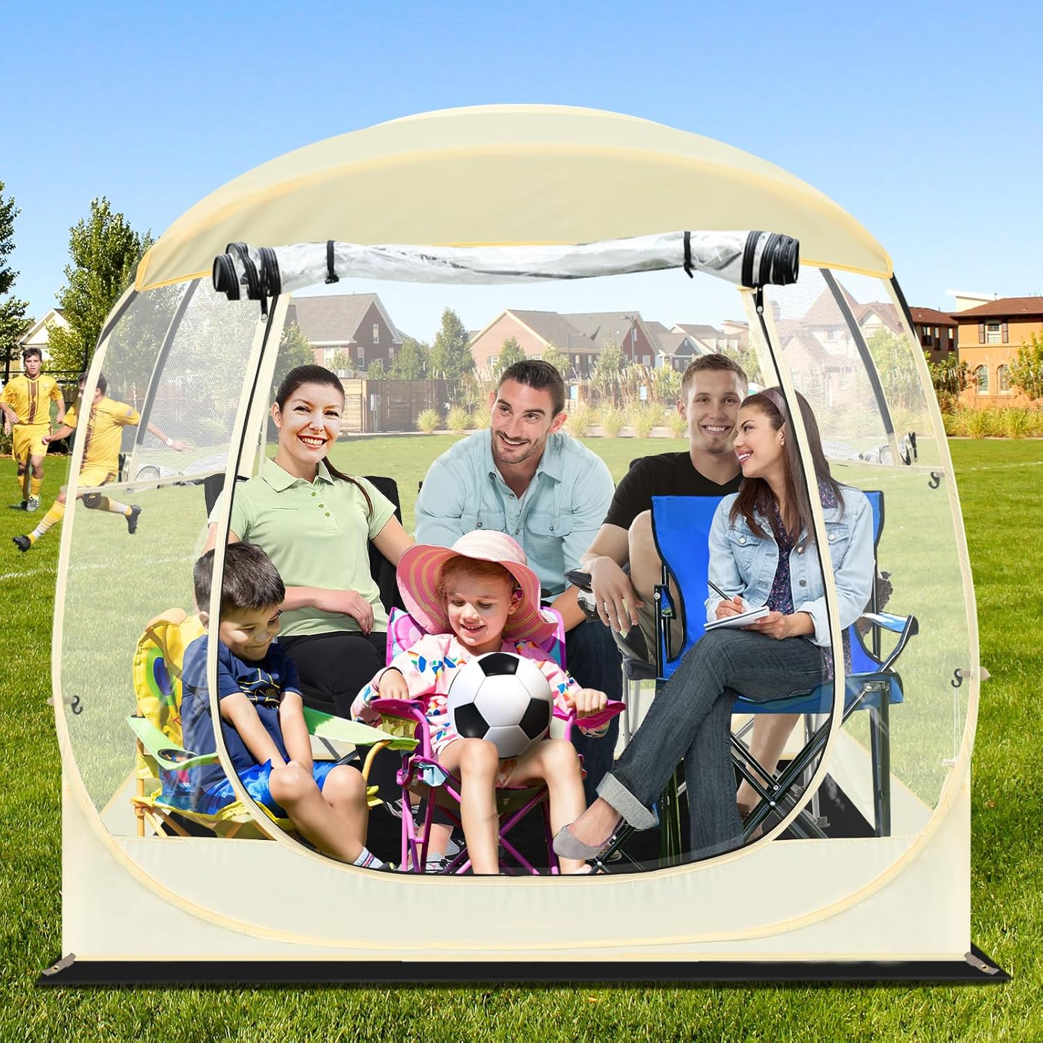 Eapele Instant Pop-Up Sports Tent - Wind & Rainproof, Outdoor Bubble Shelter