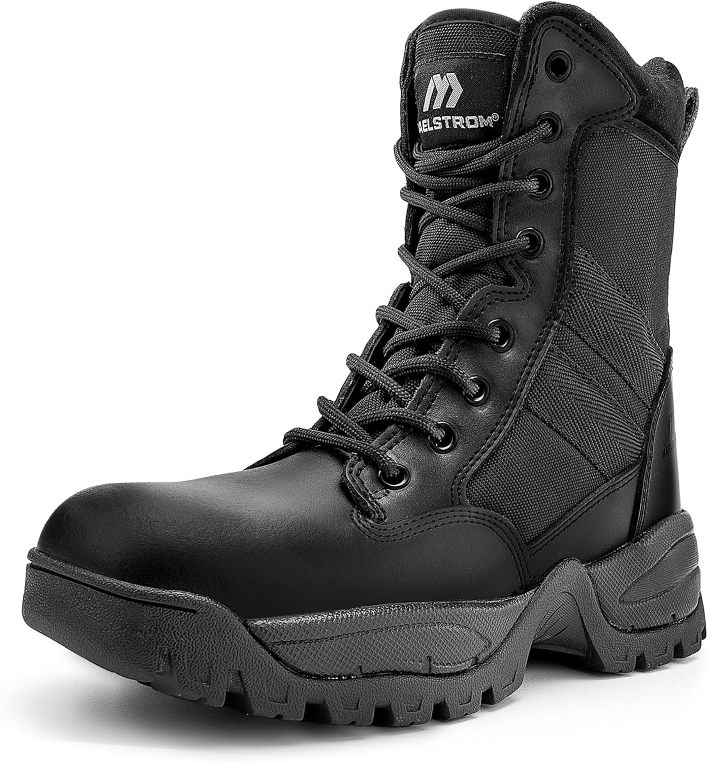 Maelstrom Men's Tactical Work Boots with Side Zipper Comfort