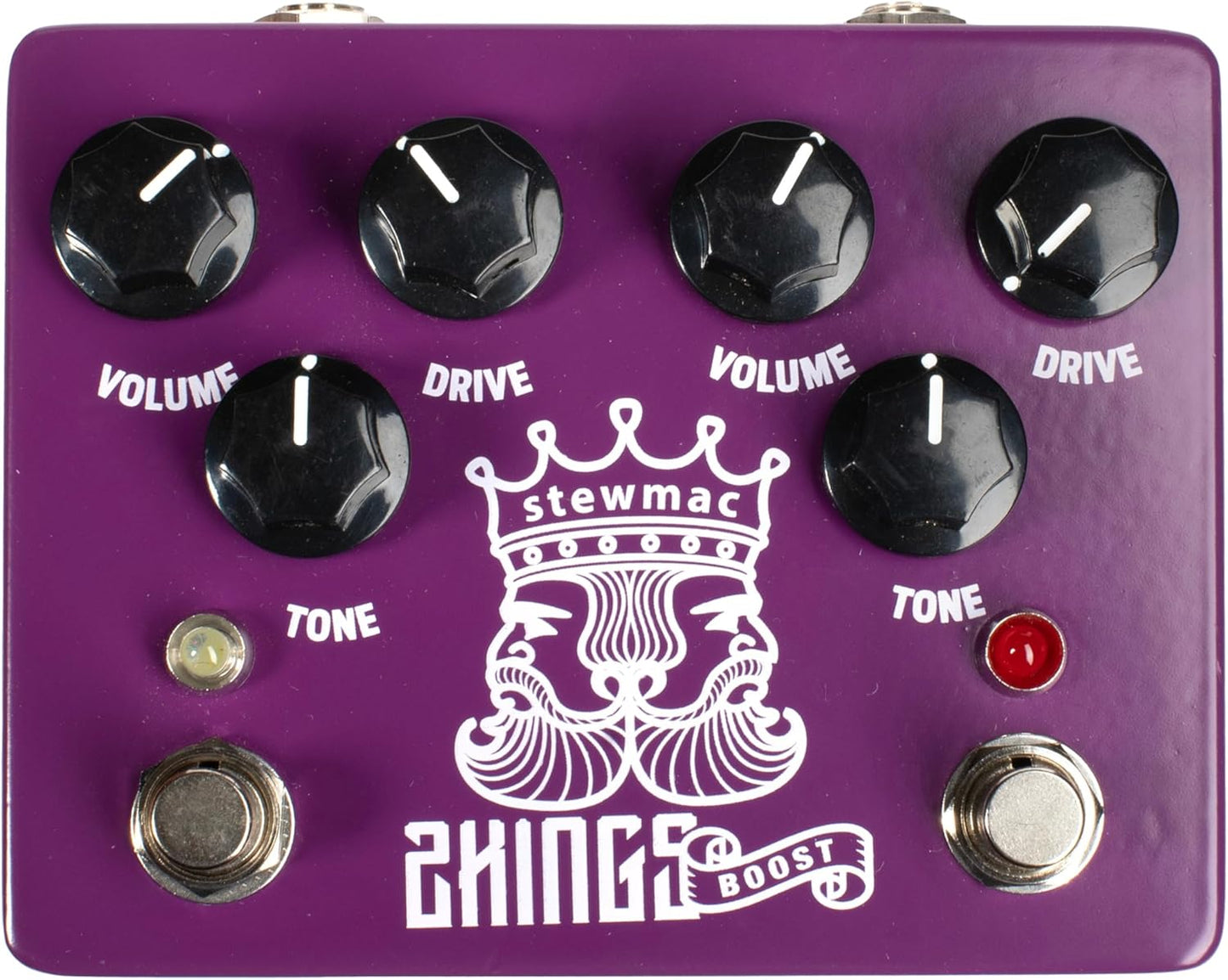 StewMac Two Kings Boost Dual Overdrive Pedal for Musicians