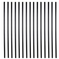 26 Inches Classic Hollow Round Aluminum Deck Balusters (25-Pack)