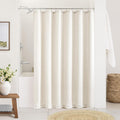 Cream Shower Curtain 66 Inches Long for Boho Bathroom Decor