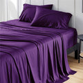 Bedsure Queen Sheet Set Rayon from Bamboo - Cooling Silky Sheets