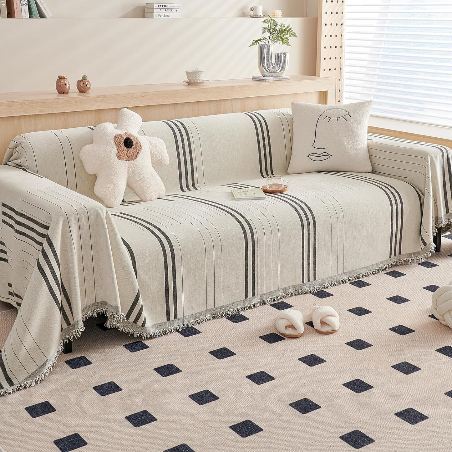 DREAMINGO Couch Cover Reversible Chenille Protector for Pets