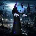 Halloween Inflatable Pumpkin Reaper 7 ft Yard Decoration - Bright LED