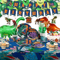Dinosaur Birthday Party Supplies Kit For Boys - All-in-One 210pc