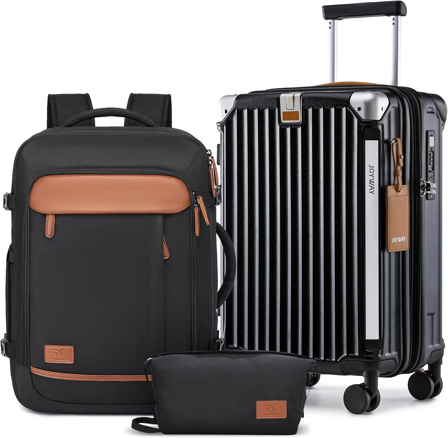 Joyway 20in Carry On Luggage with USB Port and Cup Holder