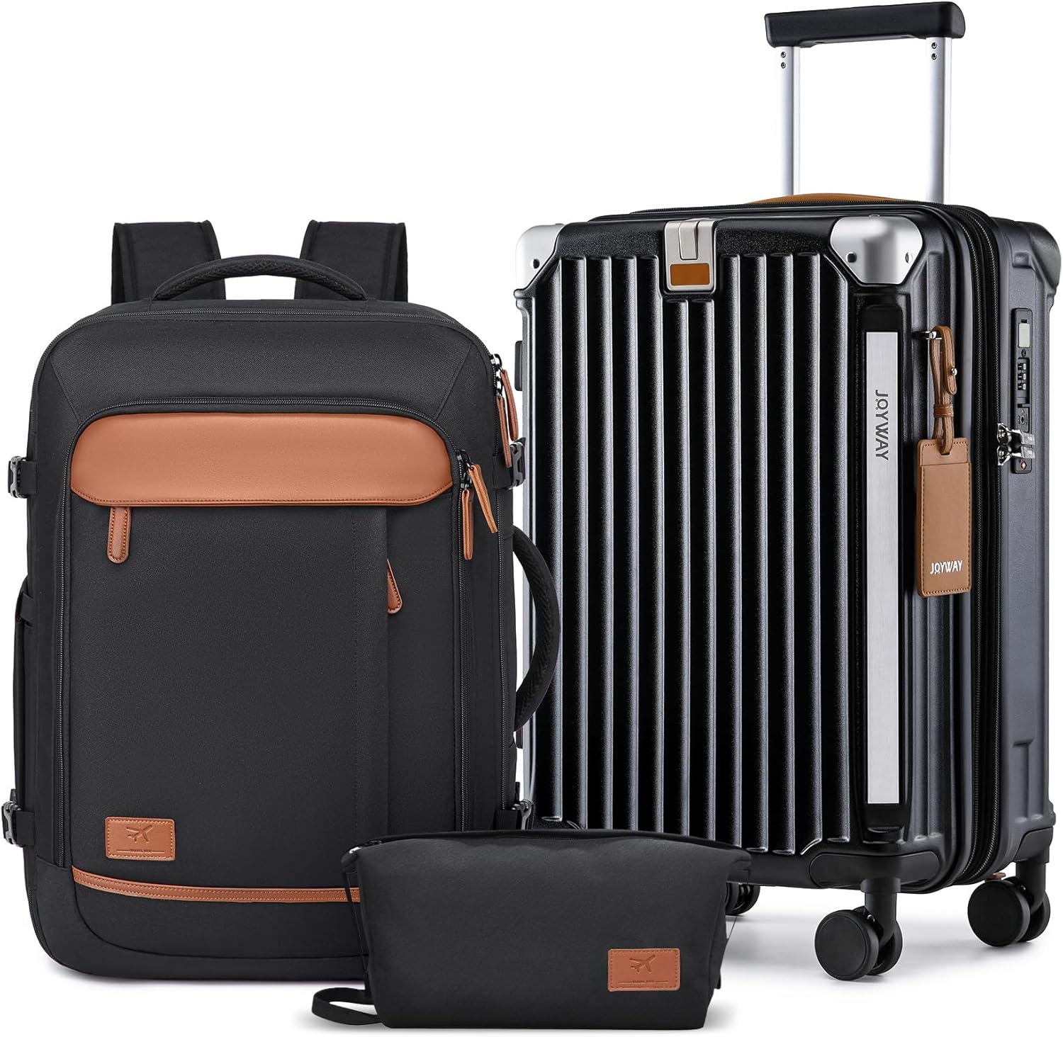 Joyway 20in Carry On Luggage with USB Port and Cup Holder
