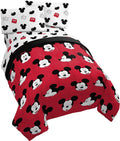 Disney Mickey Mouse Cute Faces Twin Bed Set - Soft Microfiber