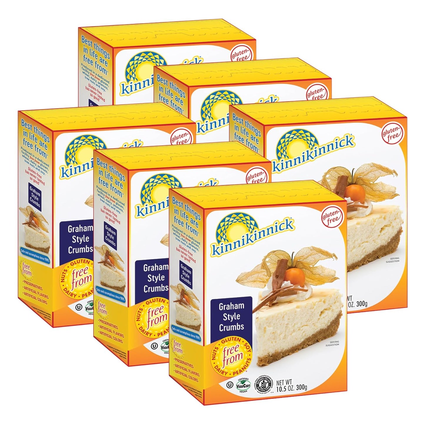 Kinnikinnick Gluten Free Graham Style Crumbs for All Recipes
