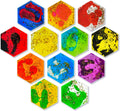 Liquid Sensory Soft Gel Toys - Set of 12 Hexagonal Fidgets