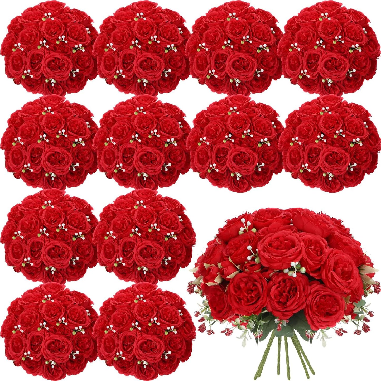 Vivid Geosar Artificial Peonies Flowers for Elegant Decor