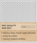 Heavy Duty Bar Mat for Bartenders - Food Safe Silicone 12 x 18