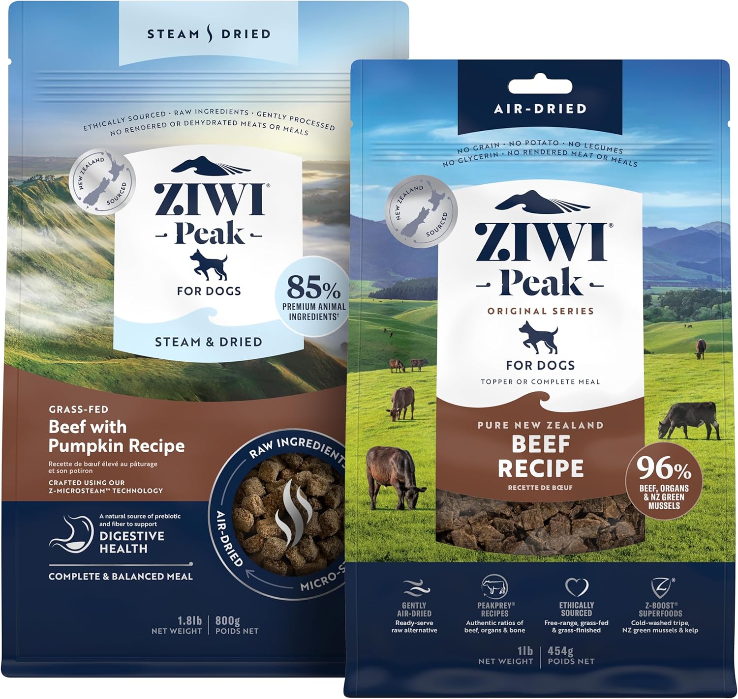 ZIWI Peak Beef Dry Dog Food Bundle for Healthy Dogs' Diet