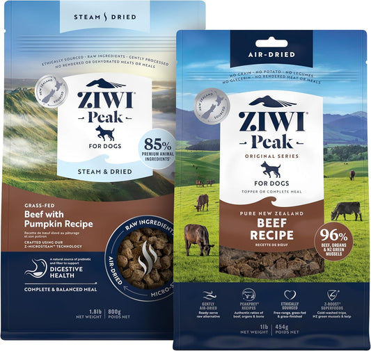 ZIWI Peak Beef Dry Dog Food Bundle for Healthy Dogs' Diet