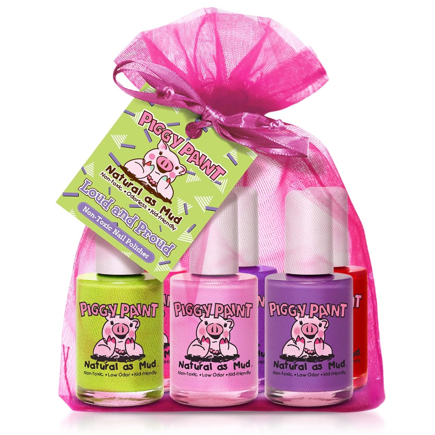 Piggy Paint Non-Toxic Girls Nail Polish Set - Safe & Fun