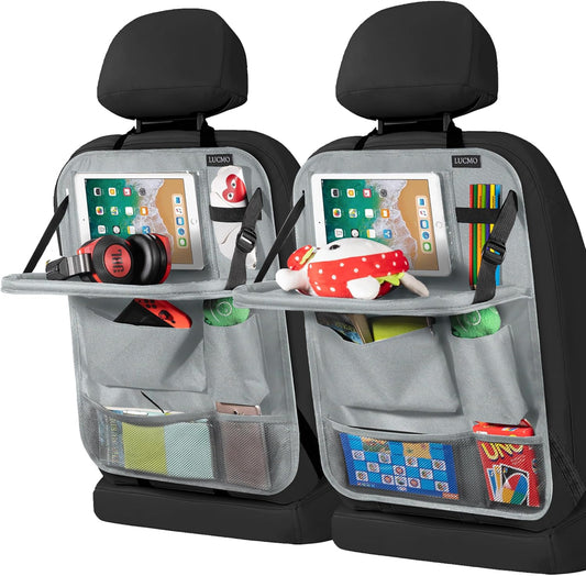 LUCMO Car Backseat Organizer with Tablet Holder and Storage