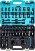 3/8 Socket Set 90PCS Impact Socket Set - Durable Cr-V Kit