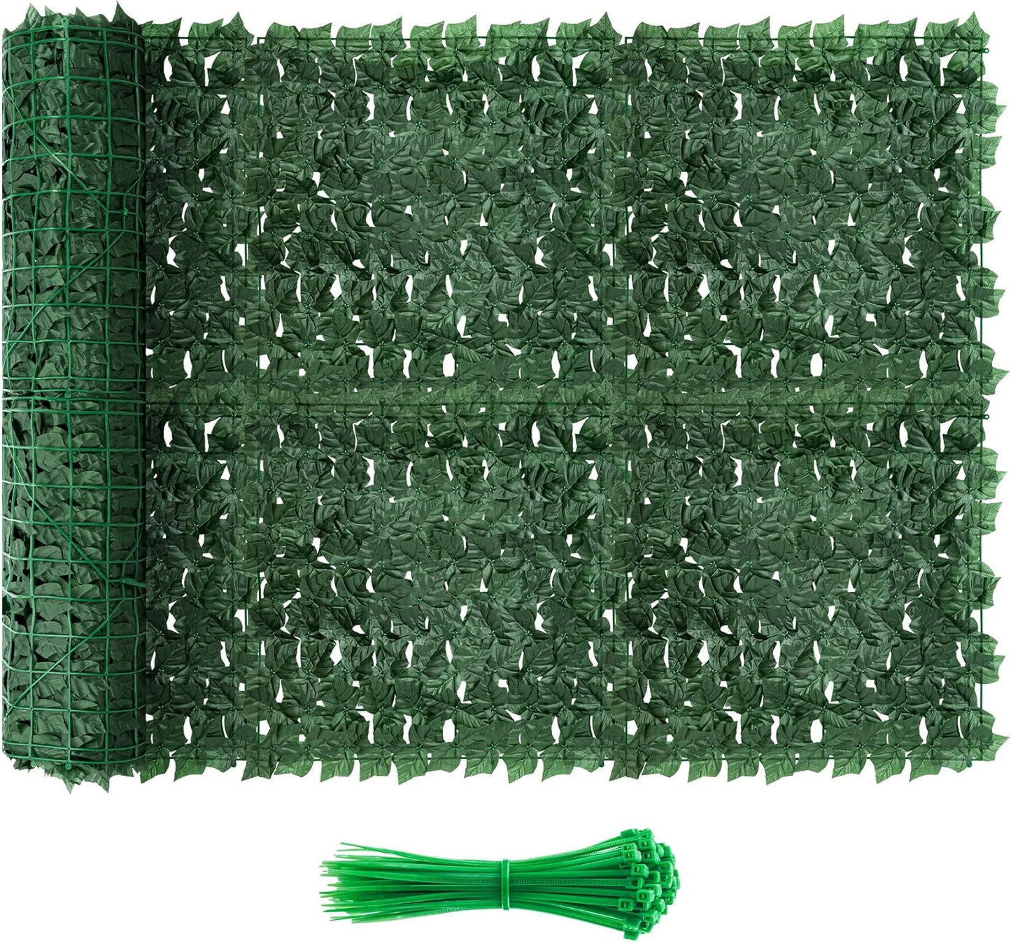 Super Privacy Ivy Fence Screen - 120x40 inch Green Panel