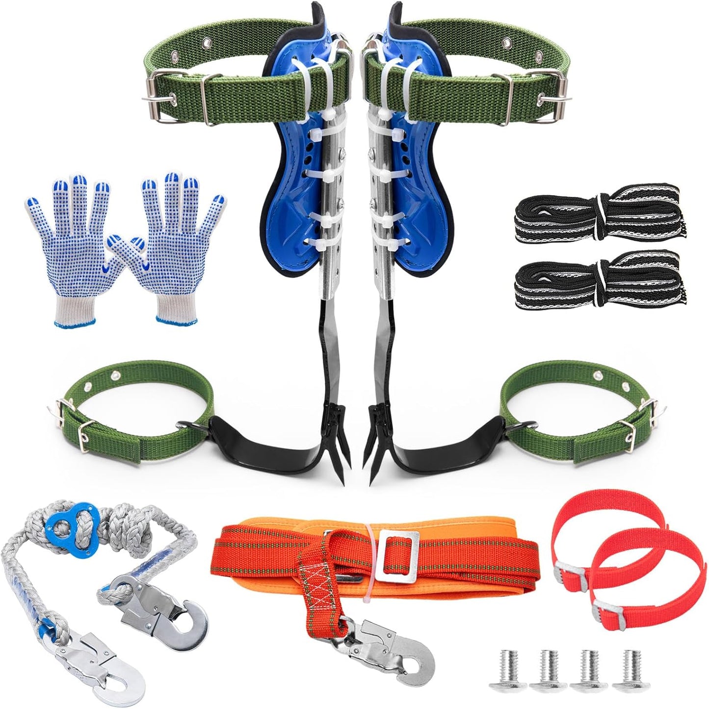 Adjustable Tree Climbing Spikes - Expert Gear for Tree Work