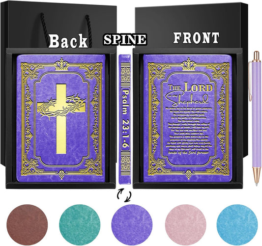Psalm 23 Religious Notebook, The Lord Is My Shepherd, Scripture Gift