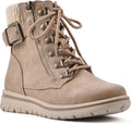 Women's Hearty Cushioned Hiker Ankle Boots - Cozy Knit Collar