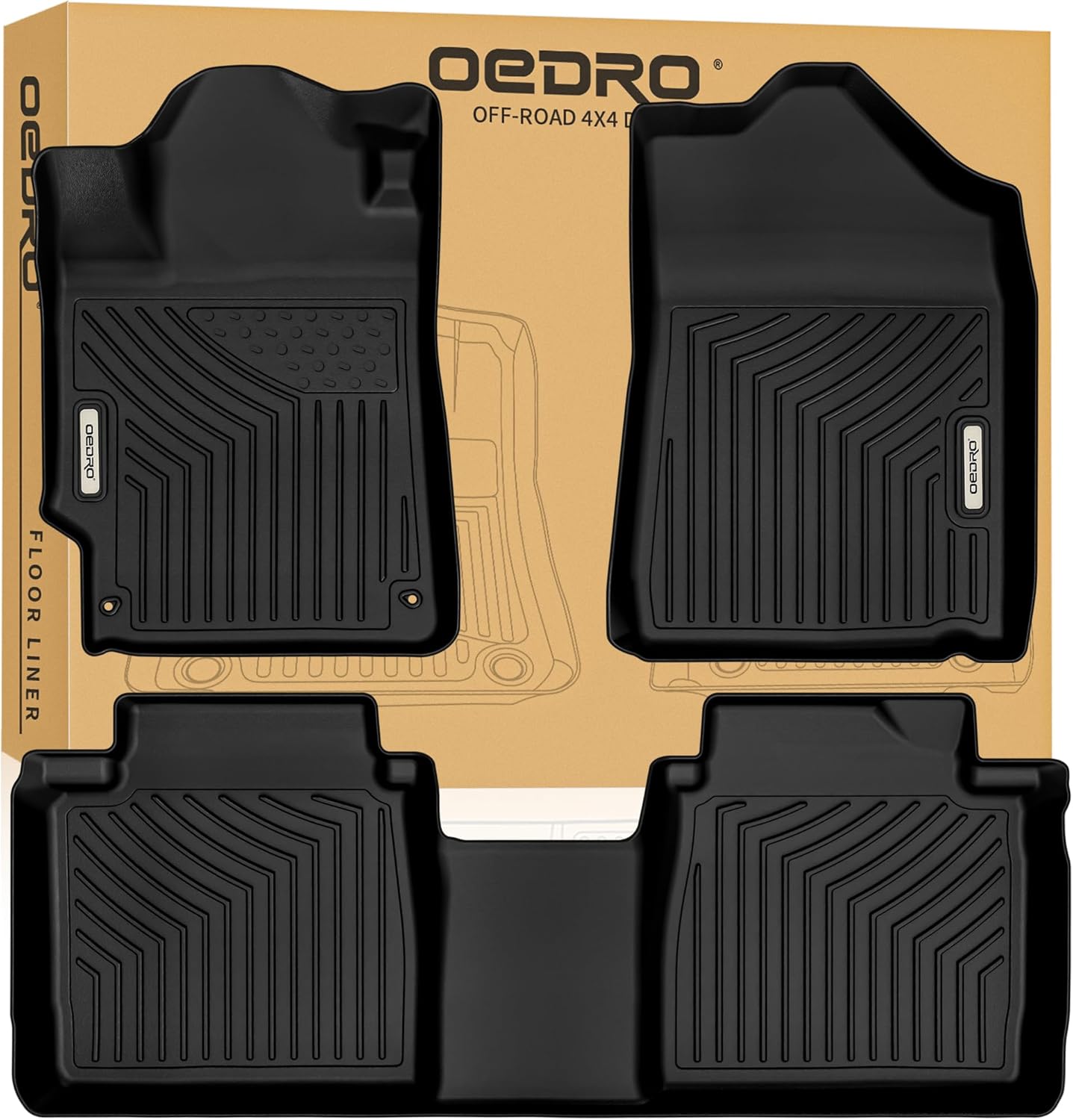 Custom Fit Floor Mats for Toyota Camry 2011-2007 - All Weather