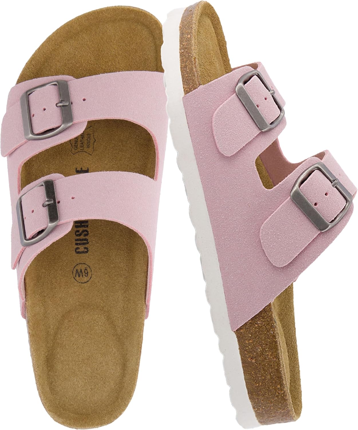 CUSHIONAIRE Lane Cork Footbed Sandals for Women - Comfort & Style