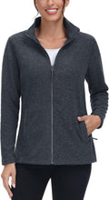 TACVASEN Women's Full Zip Fleece Jacket - Lightweight Warm Layer Take