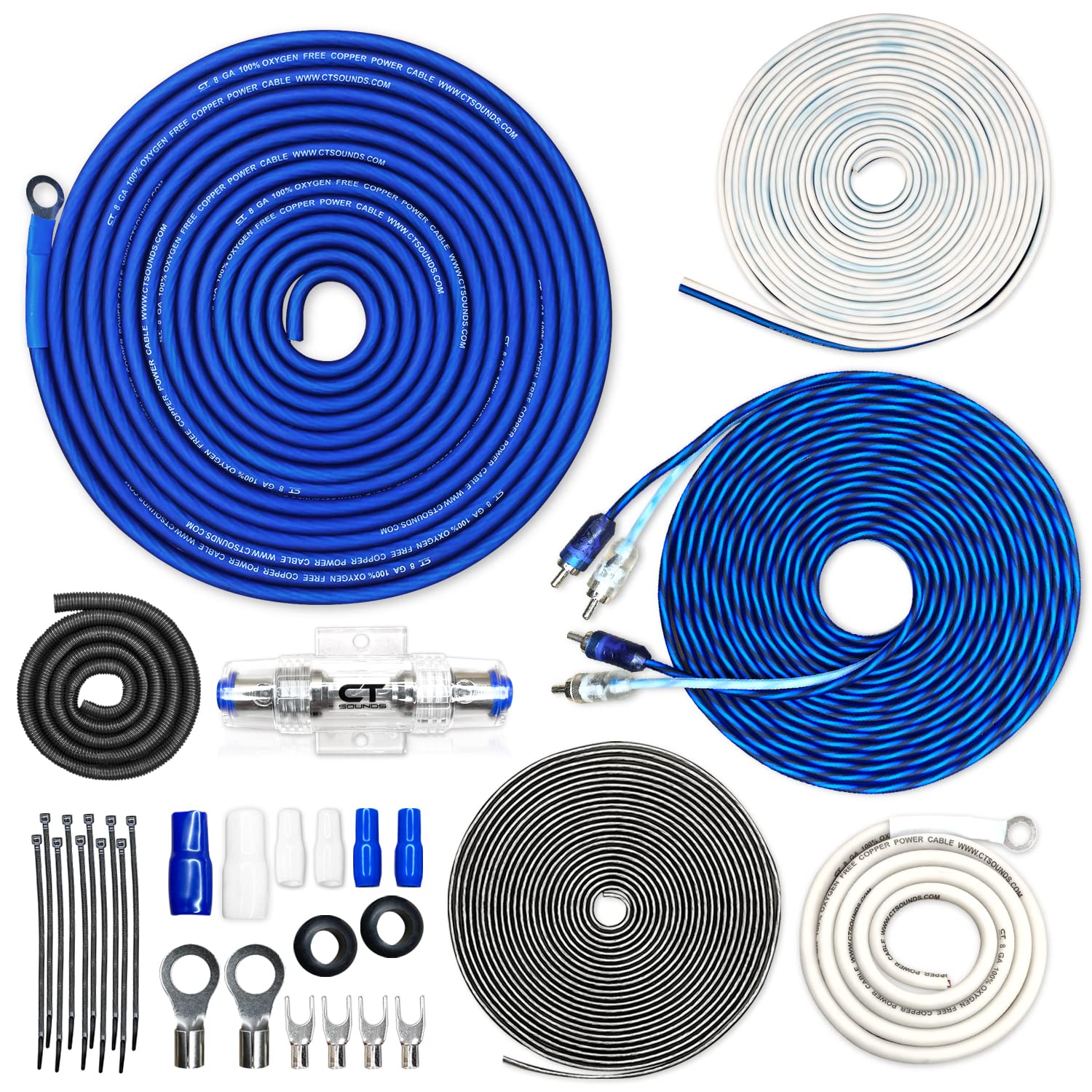 CT Sounds 8 Gauge OFC Complete Amp Wiring Install Kit Review