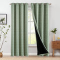jinchan 95% Blackout Boho Curtains 84 in - Room Darkening Drapes