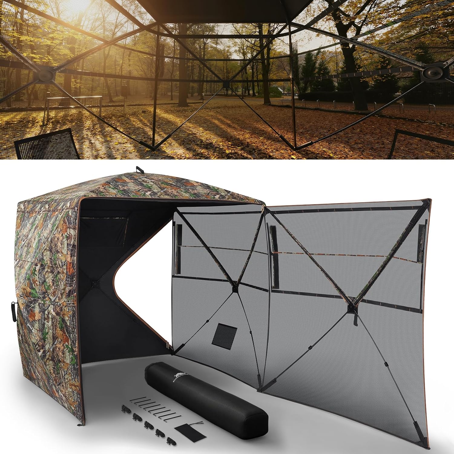 Rhino Valley Hunting Blind 270/360 See Through Pop Up Tent