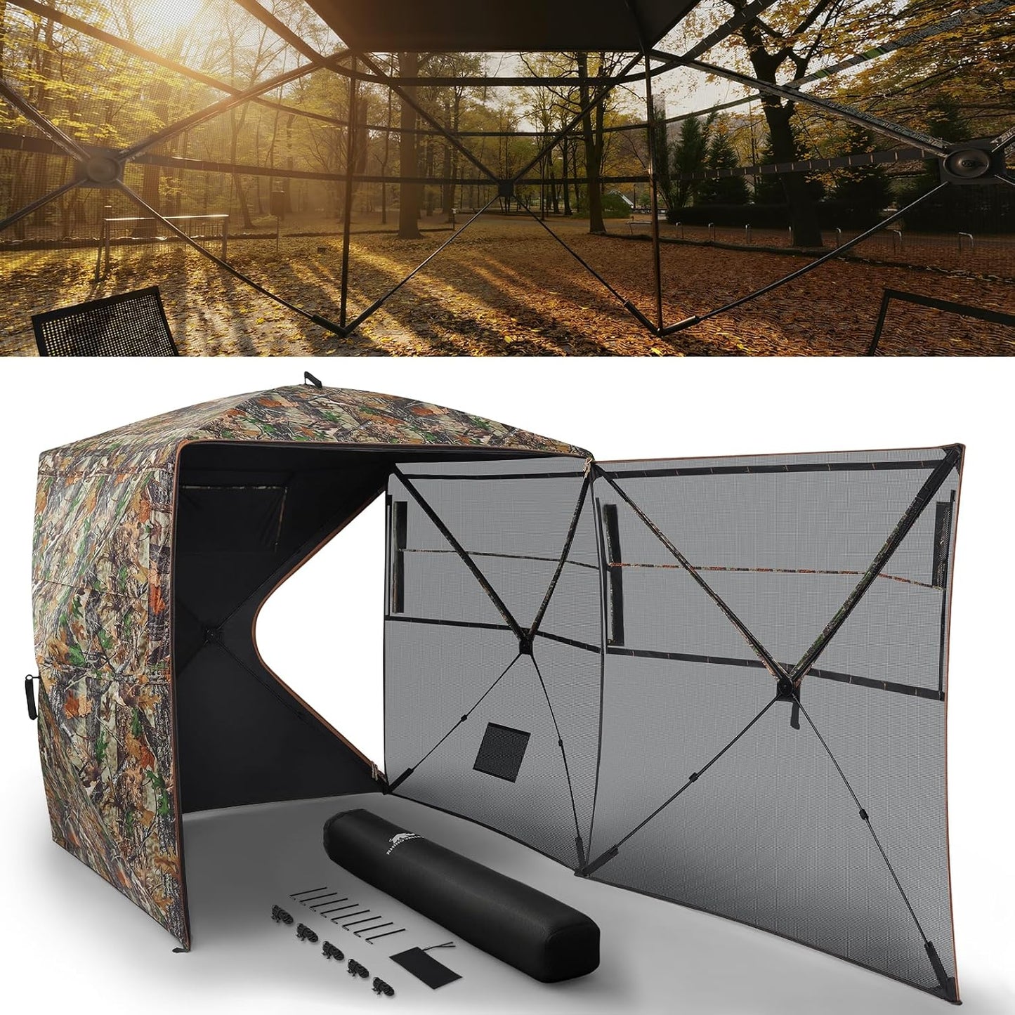 Rhino Valley Hunting Blind 270 See Through Pop Up Tent Review