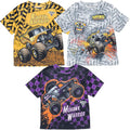 Monster Jam 3 Pack T-Shirts for Kids - Bold Truck Graphics